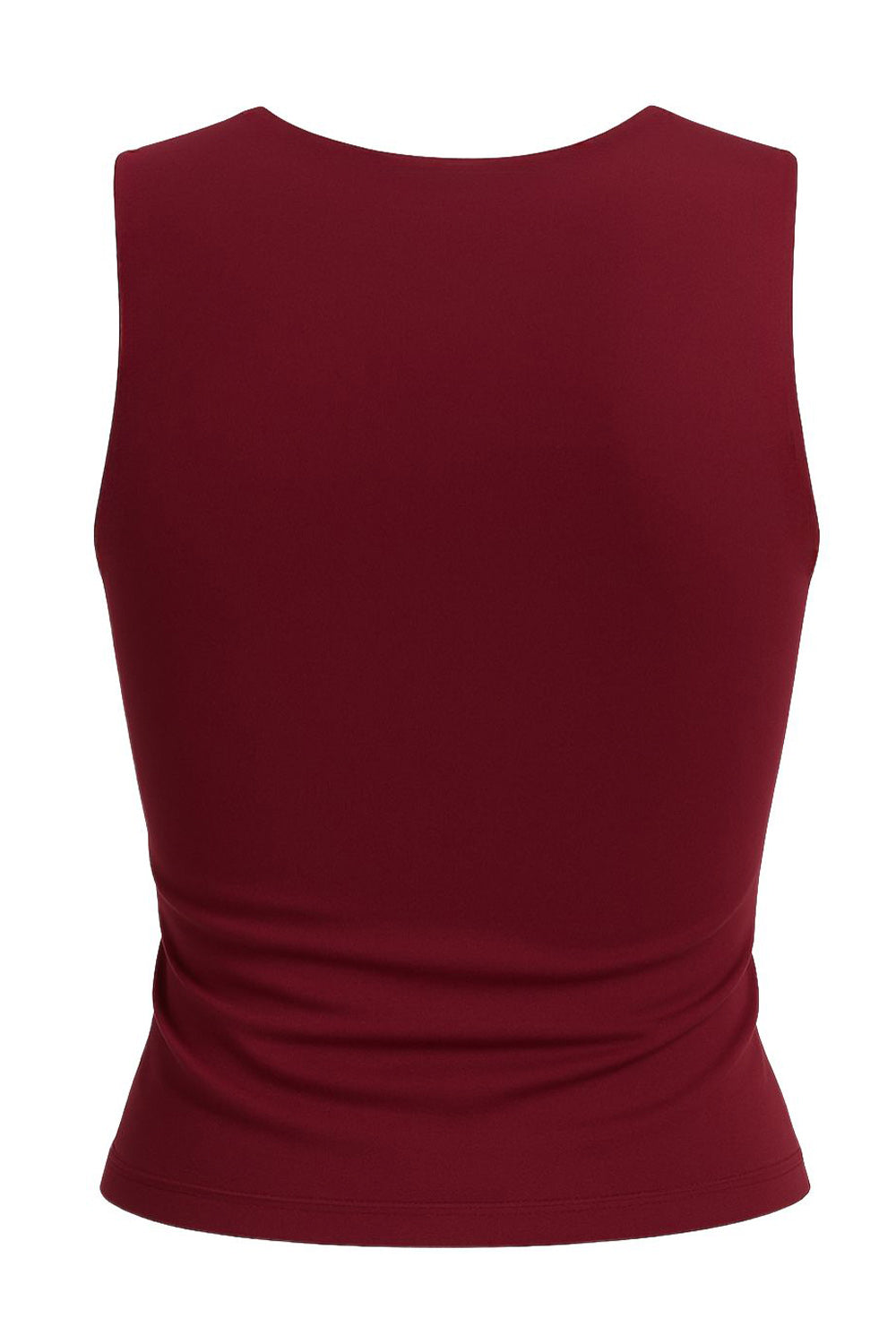 Top básico de fit ajustado, sin mangas y escote cuadrado.