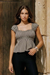 Top Drama estampado olanes