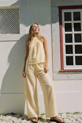 Top halter cruzado