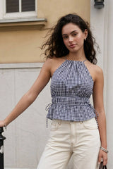 Top halter Laurel estampado
