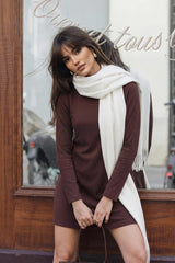 Vestido corto tacto suave