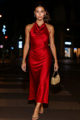 Vestido largo Lumiére escote espalda