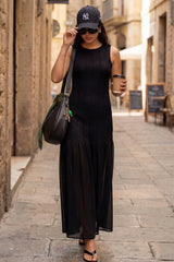 Vestido maxi encaje