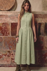 Vestido midi camisero